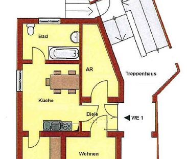 Schnucklige, lichtdurchflutete 2 Raumwohnung - Foto 1