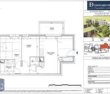 Location Appartement 3 pièces 59m² VENISSIEUX 69200 - Photo 2