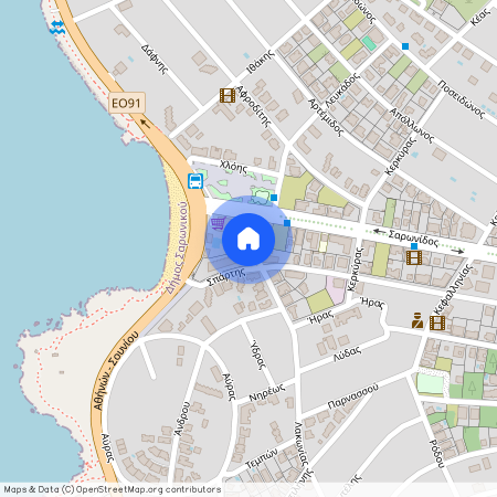 Λακωνίας, 4 190 13 Σαρωνίδα, Κέντρο Σαρωνίδας - Παραλία (Σαρωνίδα)