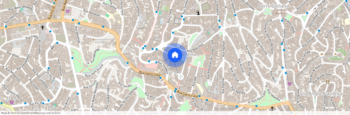 Rua Maracanã, Vila Ipojuca, Vila Romana, São Paulo