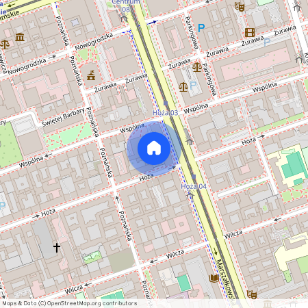 Śródmieście, Śródmieście Południowe, ul. Hoża 50, Warszawa