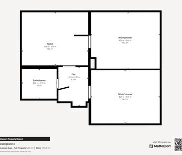 Am Stadtrand gelegene 2-Raum-Altbauwohnung - Photo 6