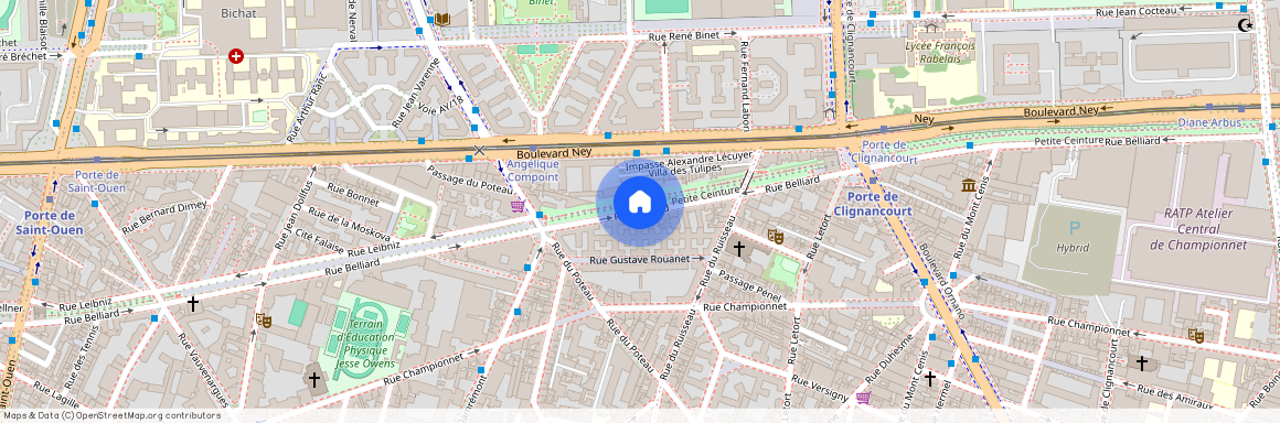 Boulevard Ornano entre Rue Championnet et Rue Belliard 75018 Paris (18e arrondissement)