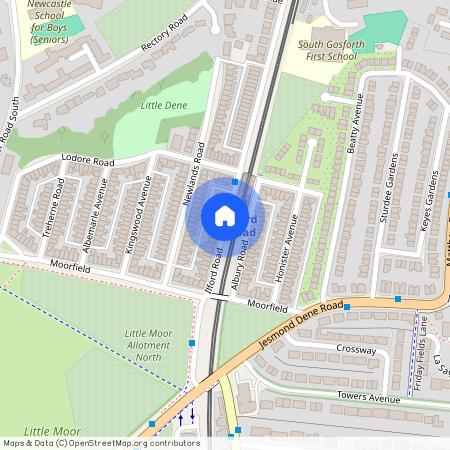 Ilford Road, Jesmond, Newcastle Upon Tyne