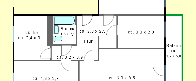 Gemütliche 4-Raum-Wohnung mit Westbalkon - Photo 1