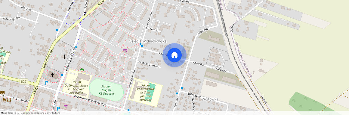 ul. Kolarska, Ostrów Mazowiecka, ostrowski, mazowieckie