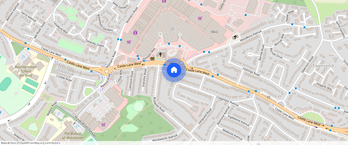 ** Castle Lane West, Bournemouth