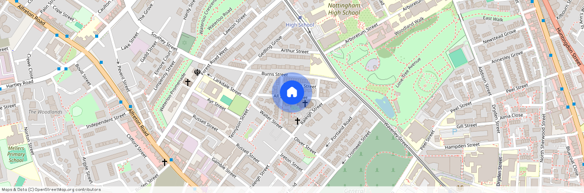 All Saints Street, Nottingham NG7