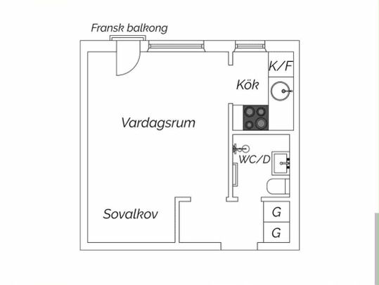 Fyrskeppsvägen, Johanneshov - Photo 1