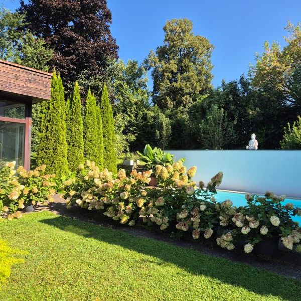 Großzügiger Bungalow mit Gebirgsblick und Außenpool im Herzen von Leonding! 250 m² WNFL, Grund 2.156 m², Doppelgarage! - Photo 1