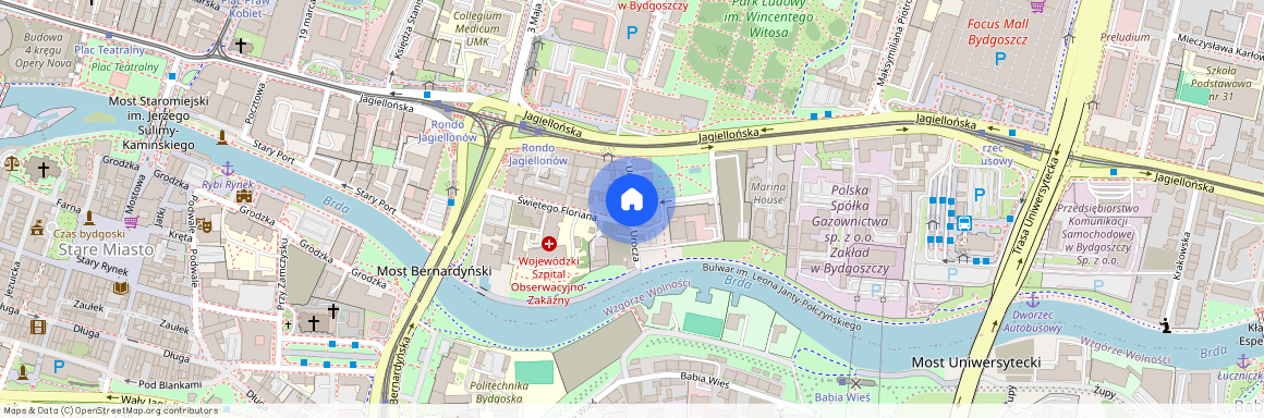 ul. Urocza, Śródmieście, Bydgoszcz, kujawsko-pomorskie