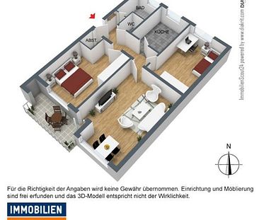 Frisch renovierte 3-Zimmer-Wohnung mit Balkon - Photo 5