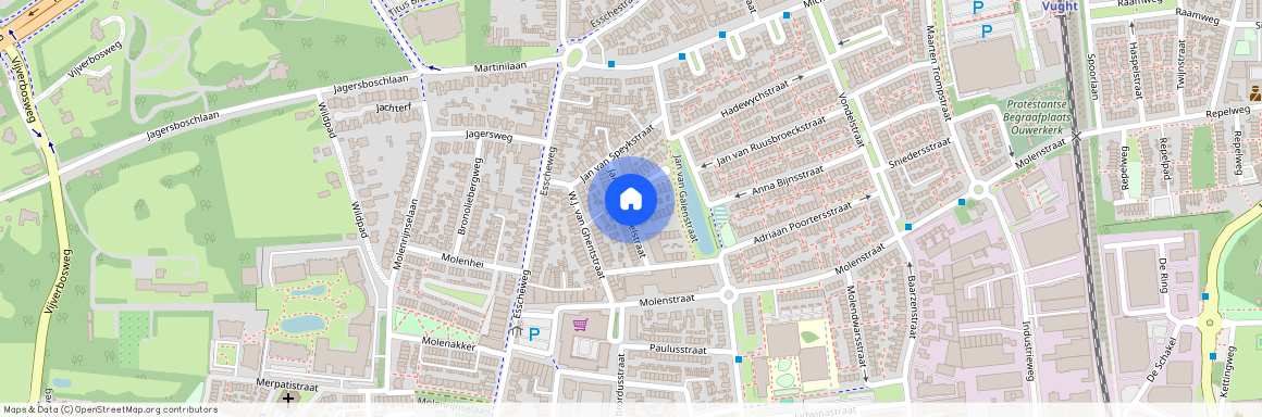 Molenstraat en omgeving, 5262 CP, Jan van Amstelstraat, Vught