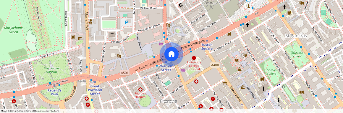 Warren Court, Warren Street, Fitzrovia, London, NW1