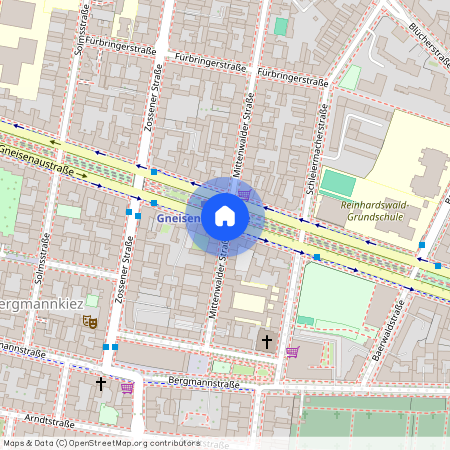 Gneisenaustrasse, 10961 Friedrichshain-Kreuzberg - Kreuzberg