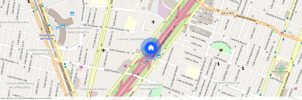 Insurgentes Norte, Colonia Guadalupe Insurgentes, C.P. 07870, Df / Cdmx