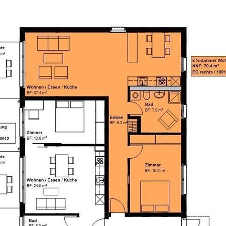 Rent a 2 ½ rooms apartment in Roggwil - Photo 4