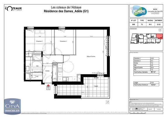 Location Appartement 3 pièces 68m² CAEN 14000 - Photo 1