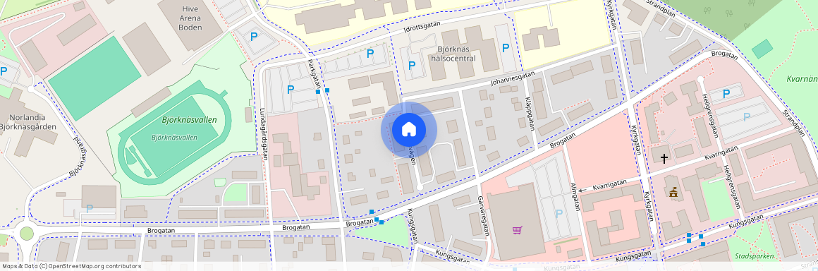 Björknäsvägen, Boden