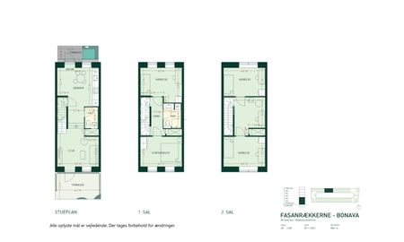 Rummeligt 3-etages rækkehus med to private terrasser og to toiletter - Foto 5