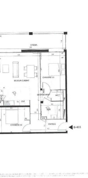 Appartement à louer 3 pièces 68.51m² - Photo 2