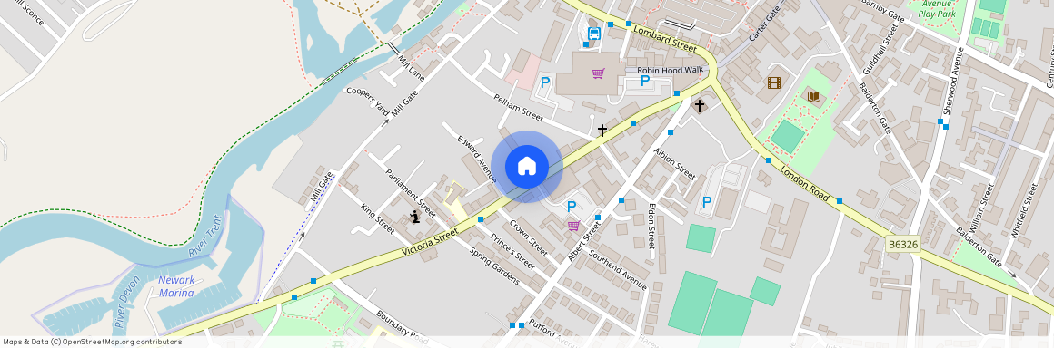 Victoria Street, Newark, Nottinghamshire.