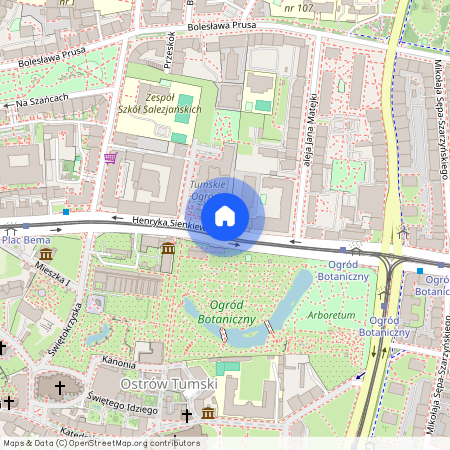 ul. Henryka Sienkiewicza, Ołbin, Śródmieście, Wrocław, dolnośląskie