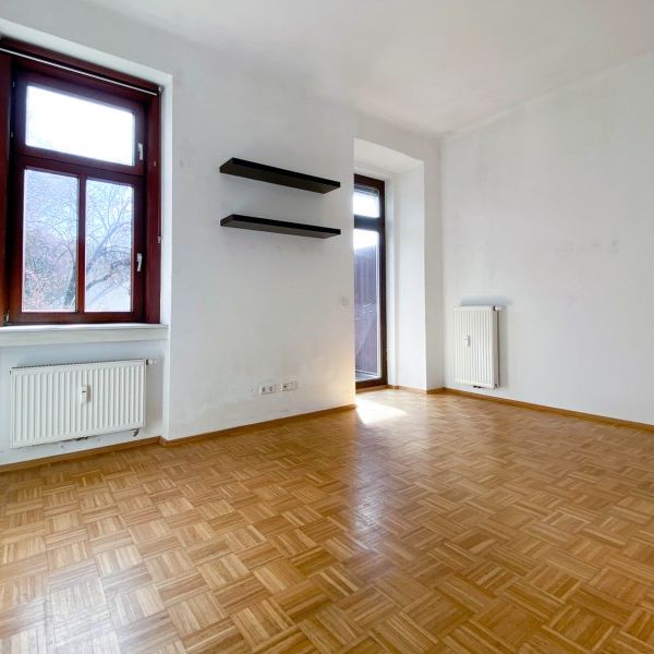 unbefristete Garconniere mit separater Küche und Balkon - Foto 1