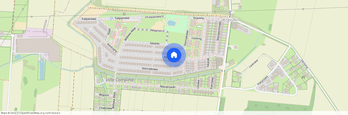 ul. Koniczyny, Kręczki, Ożarów Mazowiecki, warszawski zachodni, mazowieckie