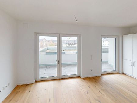 Rollstuhlgerechte Wohnung mit 2 Zimmern und Einbauküche zum Erstbezug! - Foto 5