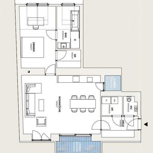 2 Zimmer-Altbauwohnung im DG - Nähe Mariahilfer Straße - Photo 2