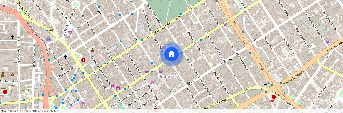 Rua Teodoro Sampaio - de 1152 a 1722 - lado par, Pinheiros, São Paulo, SP, 05406100