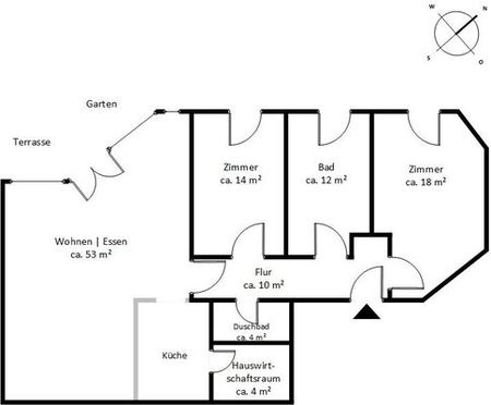 Exklusive Erdgeschosswohnung mit Garten - Foto 4