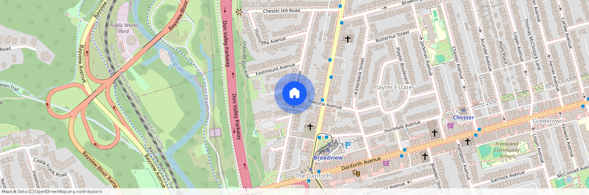 Cambridge Ave near Danforth Ave, Toronto, Toronto, Toronto, M4K 2X5