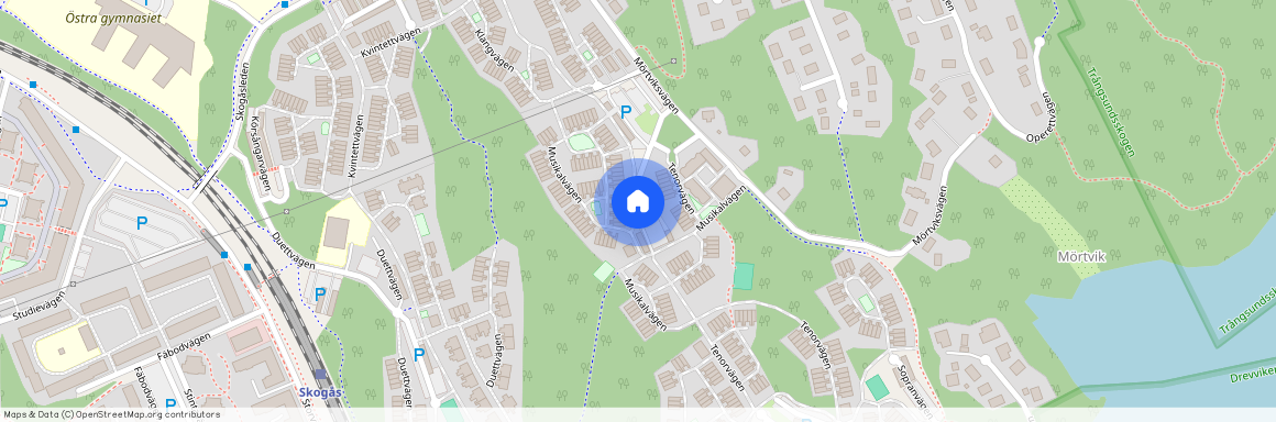 Musikalvägen, Skogås