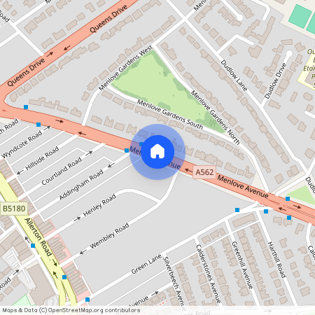 Menlove Avenue, Allerton, Liverpool, Merseyside, L18