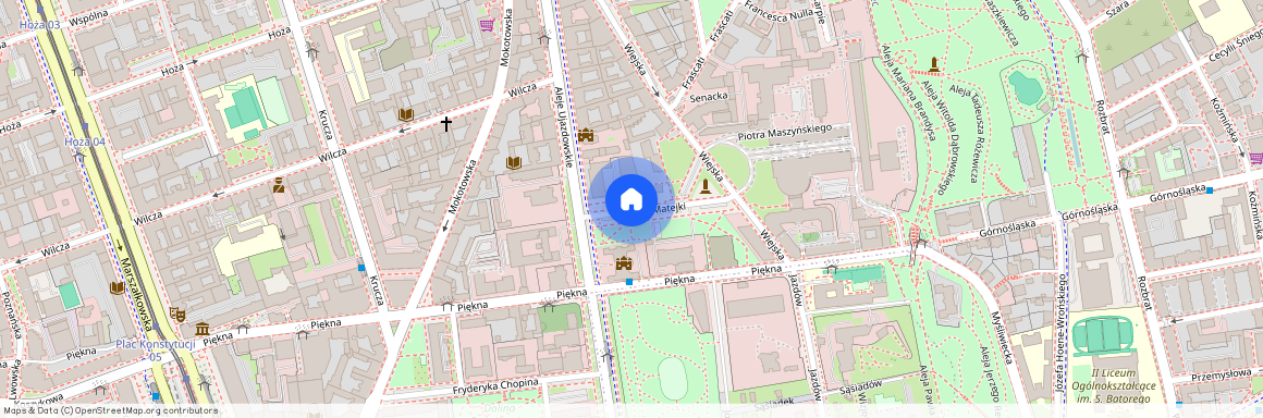 ul. Jana Matejki, Śródmieście Południowe, Śródmieście, Warszawa, mazowieckie