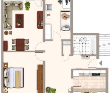 Ihr neues Zuhaue! gut geschnittene 3-Zimmer-Wohnung in Mönchengladb... - Foto 1