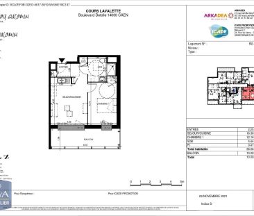 Appartement à louer 2 pièces 38.68m² - Photo 5