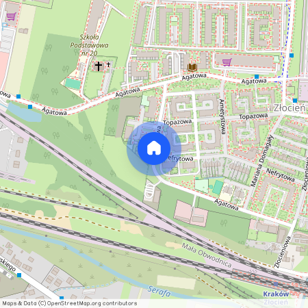 ul. Agatowa, Złocień, Bieżanów-Prokocim, Kraków, małopolskie