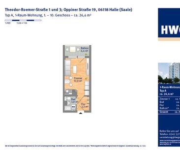 Singlewohnung mit Dusche und Balkon! Ab März 2026 einzugsbereit... - Foto 3