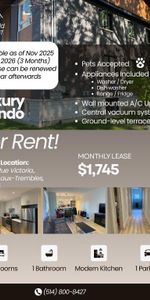 Condo moderne à louer - Animaux acceptés - Photo 4