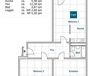 3 Zimmer Wohnung mit Balkon und Dusche sucht neue Mieter! - Photo 1