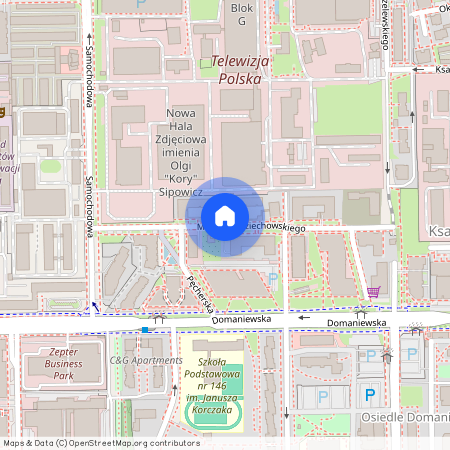 ul. Mariana Zdziechowskiego, Ksawerów, Mokotów, Warszawa, mazowieckie