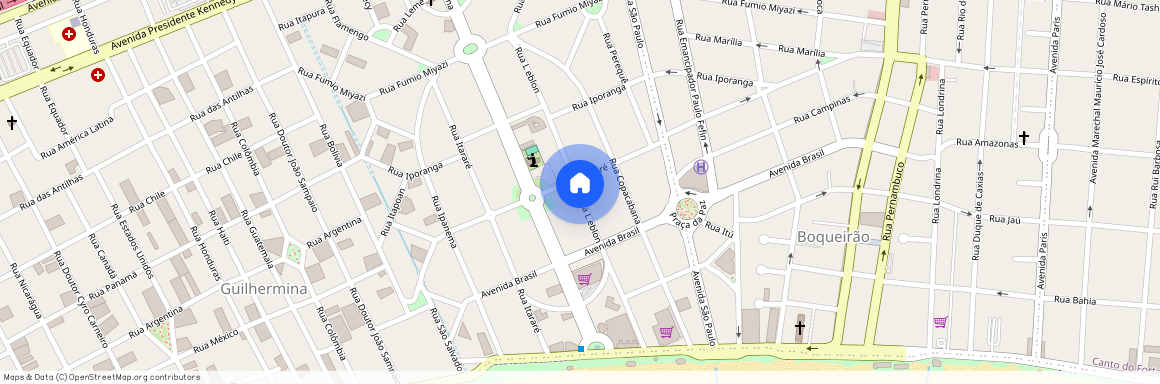 Rua Leblon, Guilhermina, Praia Grande