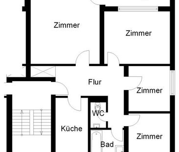 Aufgepasst! Schöne 4-Zimmer-Wohnung mit Balkon zu vergeben! - Photo 4