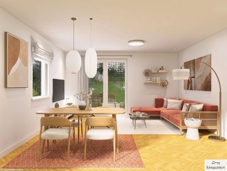 GEMÜTLICH, MODERN, ENERGIEEFFIZIENT: Fünf 2 Zimmer- Mietwohnungen mit Außenflächen warten auf Sie! - Foto 2