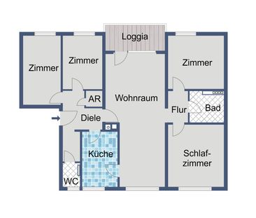 Sanierte 5-Zimmer-Wohnung mit Balkon in Darmstadt-Eberstadt - Photo 2