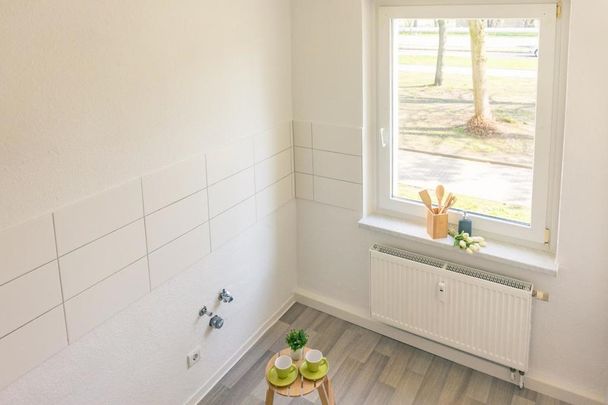 Ländlich gelegene 3-Raum-Wohnung mit Tageslichtbad - Photo 1