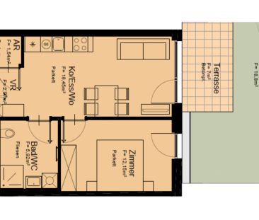 Gartenwohnung nahe U1 Kagraner Platz - Zweizimmerwohnung - Fernwärme - Photo 1